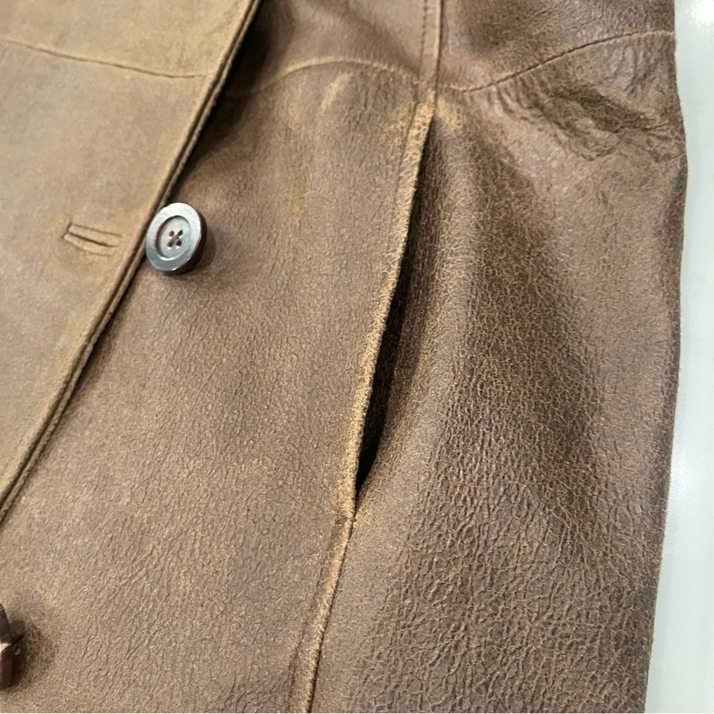 Sundance Brown Leather Women's Jacket - Picture 7 of 15